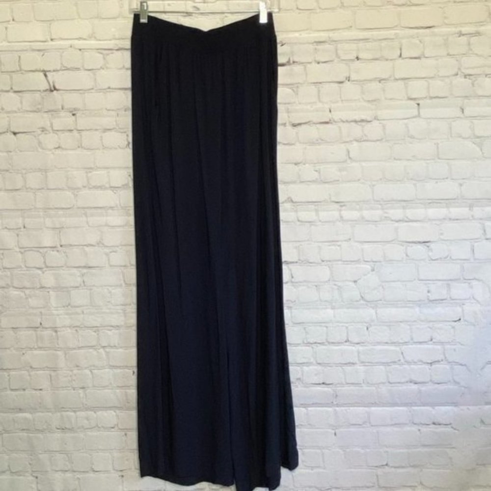 Drew Navy Blue Elastic Waist Wide Leg Pants NWT Sz S